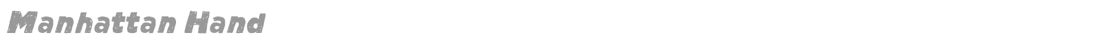 Manhattan Hand font preview